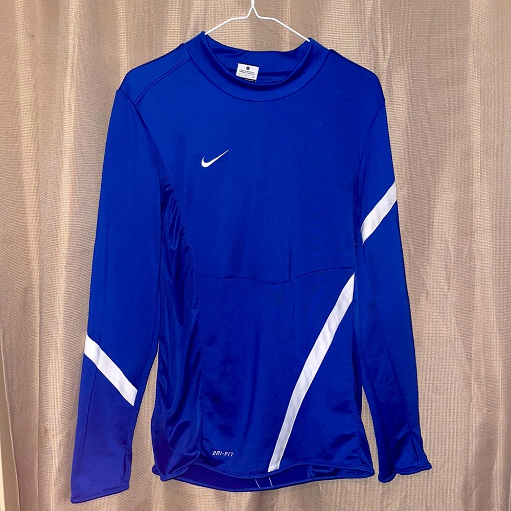 Blue Nike Dri-Fit Long Sleeve